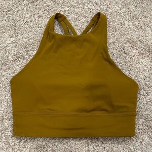 Lululemon Athletica Mustard Sports Bra